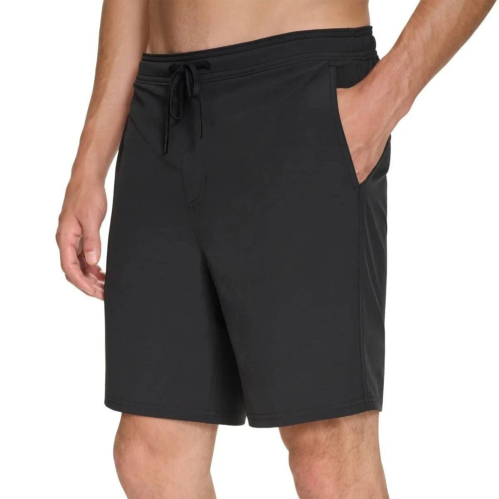 NWOT Kirkland Signature Swim Shorts Men's M Black Polyester